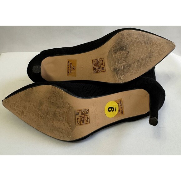 Catherine Malandrino Donito Black Knit Pointed Toe Ankle Booties Women’s 9 - Picture 7 of 10